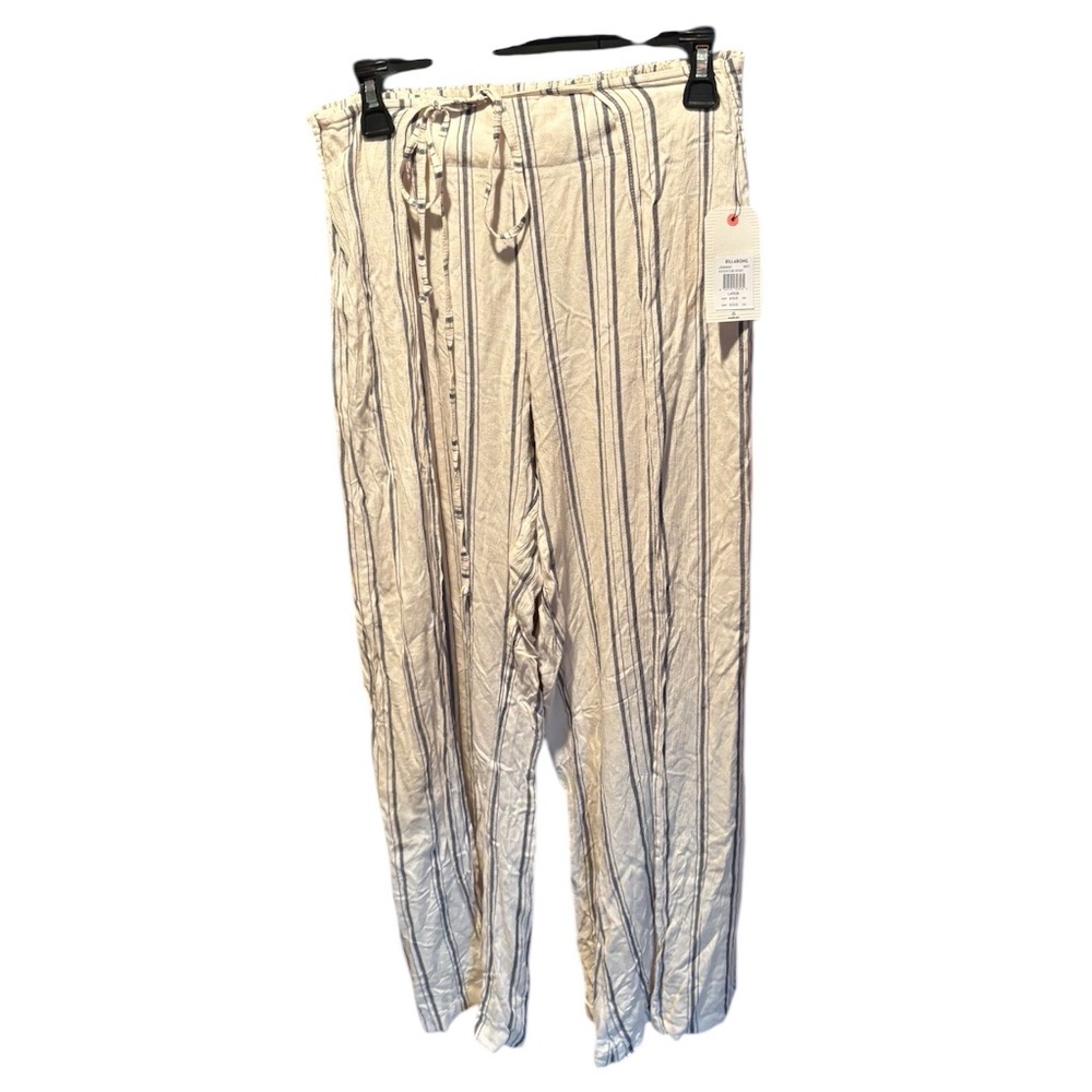 Billabong Adventure Spirit Striped Flyaway Pants Large NWT